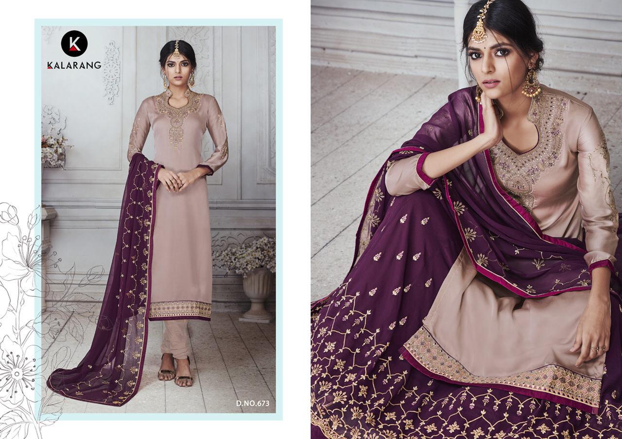 Kalarang Aasira Georgette Designer Salwar Suits  Catalog