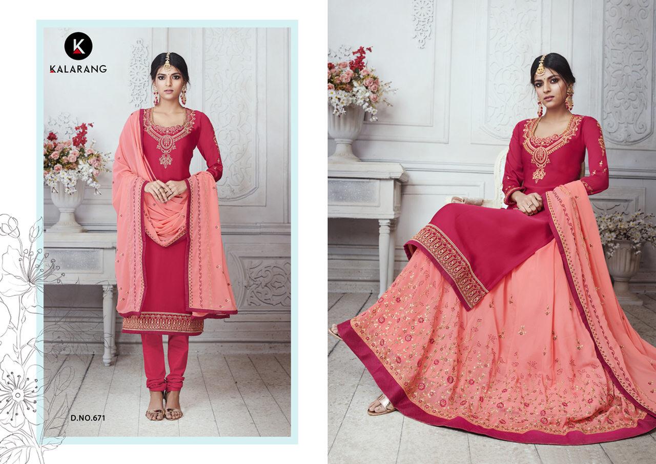 Kalarang Aasira Georgette Designer Salwar Suits  Catalog