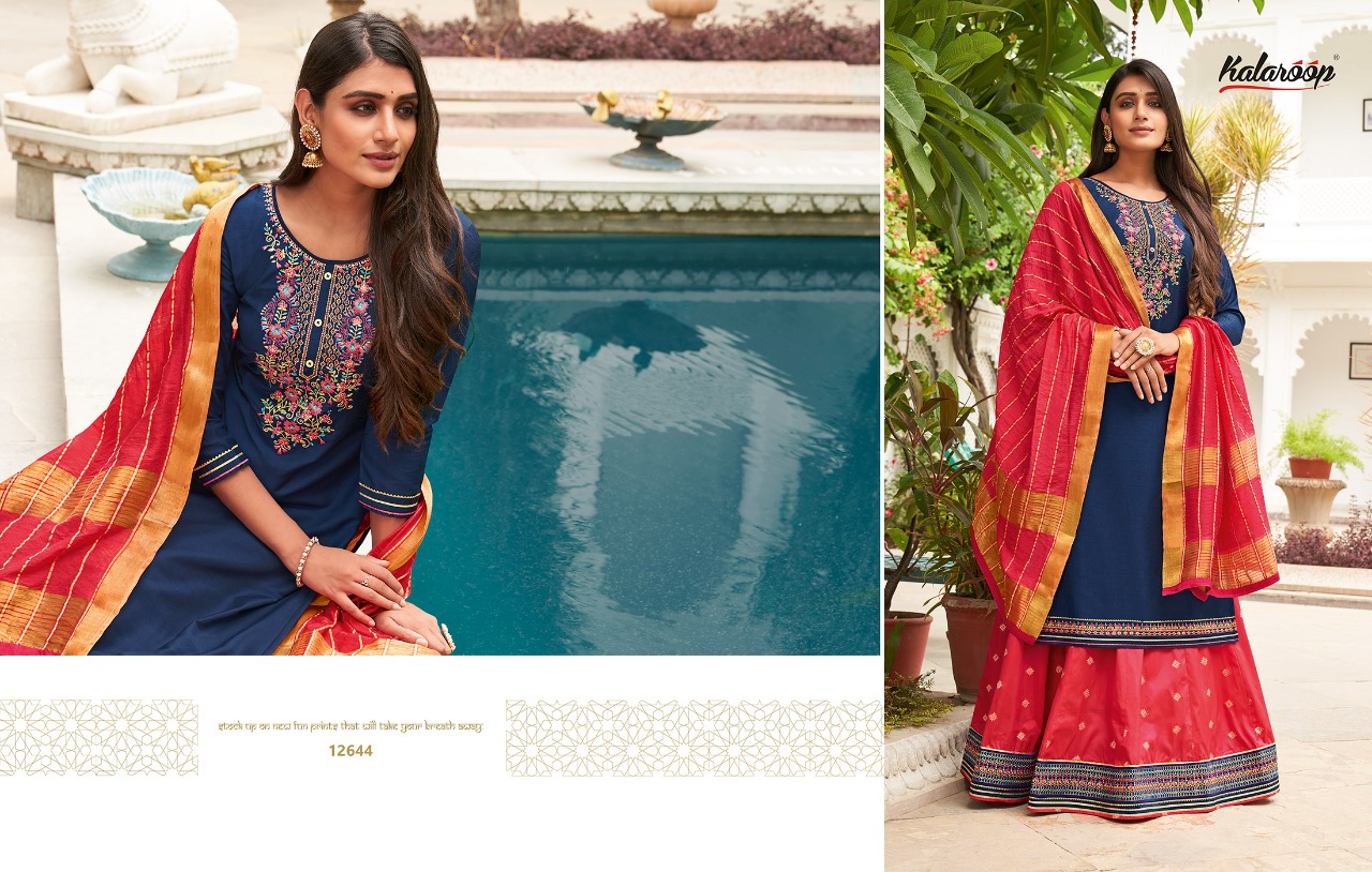 Kalaroop Carnival Vol  2 Silk Designer Ethnic Wear Salwar Suits Catalog