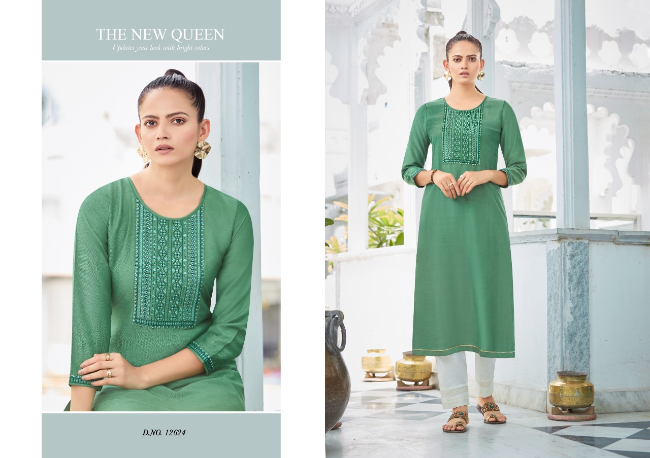 Kalaroop Kites  Vol 2 Ethnic Wear Embroidery Work Kurti  Catalog