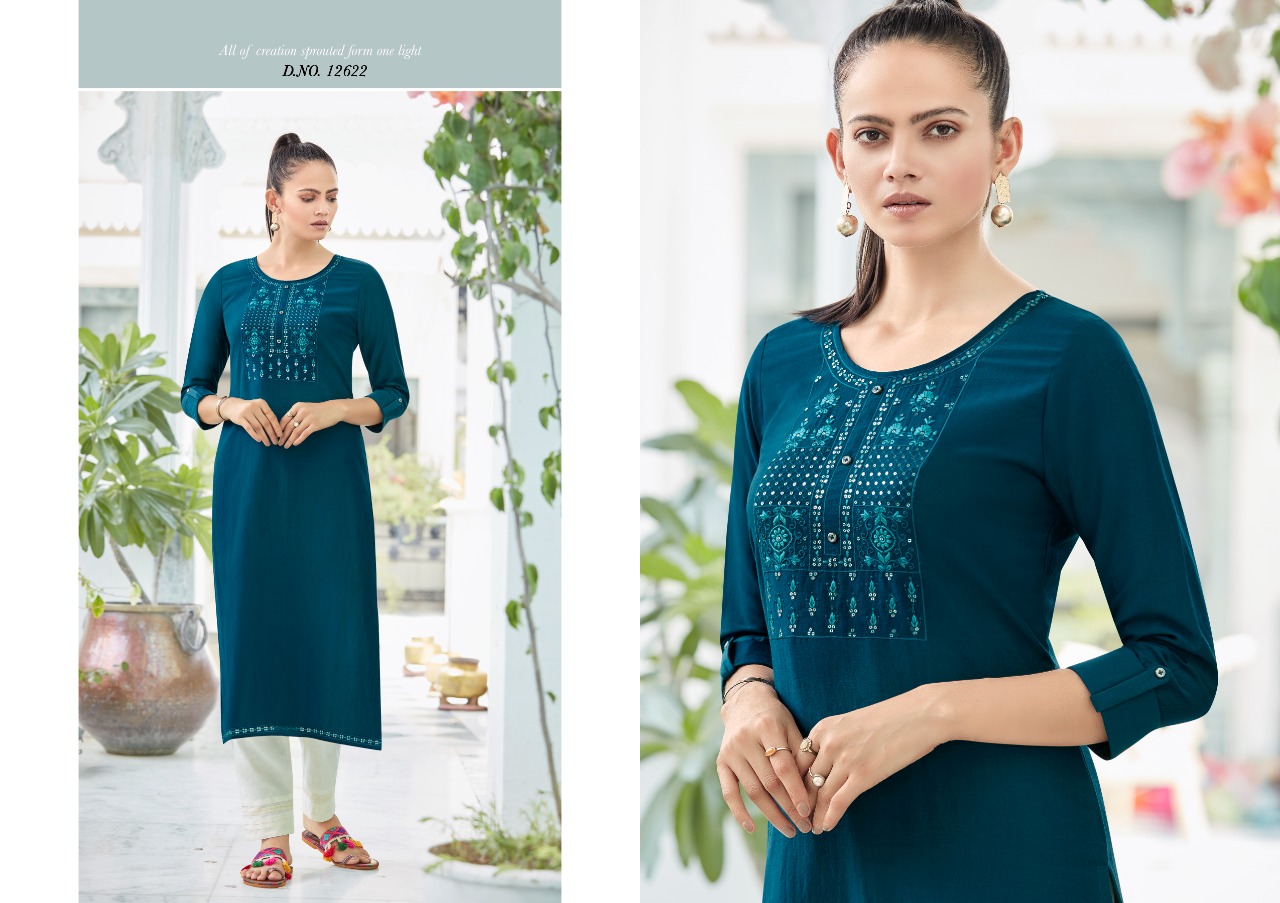 Kalaroop Kites  Vol 2 Ethnic Wear Embroidery Work Kurti  Catalog