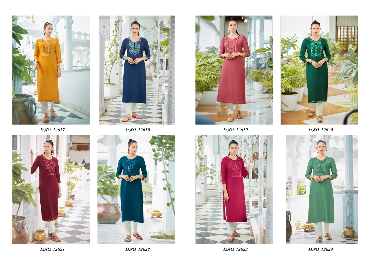 Kalaroop Kites  Vol 2 Ethnic Wear Embroidery Work Kurti  Catalog