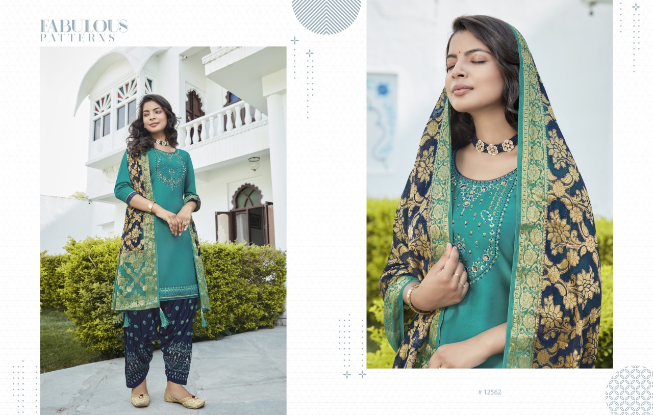 Kalaroop Suvarna By Patiyala Vol  5 Designer Festive Wear Silk Salwar Catalog