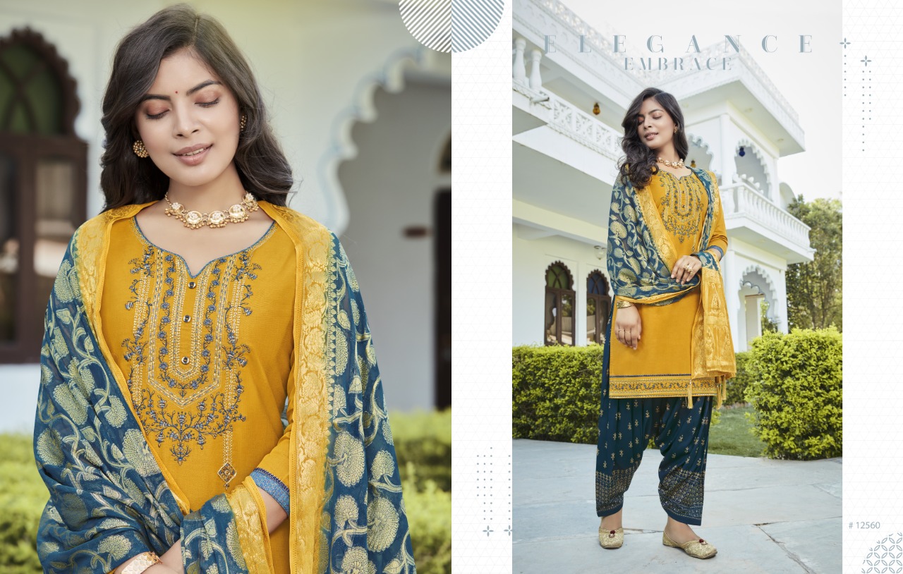Kalaroop Suvarna By Patiyala Vol  5 Designer Festive Wear Silk Salwar Catalog