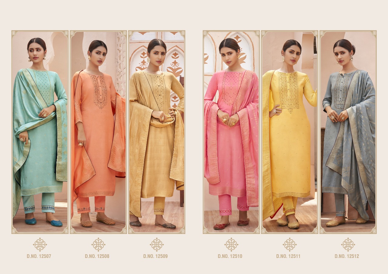 Kalaroop Tani Designer Ethnic Wear Jacquard Ready-made Salwar Suits Catalog
