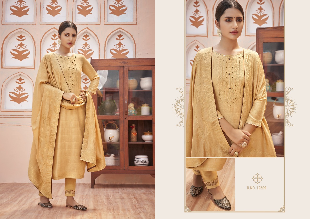 Kalaroop Tani Designer Ethnic Wear Jacquard Ready-made Salwar Suits Catalog