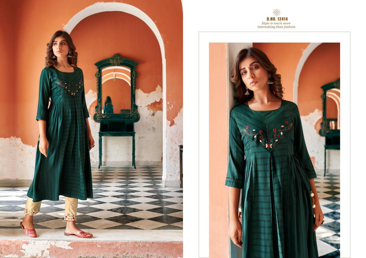 Kalaroop Tissot Designer Kurti With Bottom  Catalog