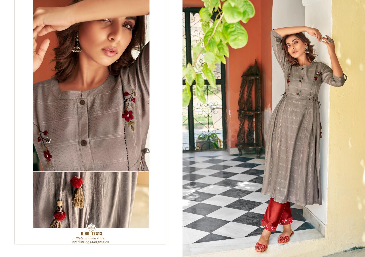Kalaroop Tissot Designer Kurti With Bottom  Catalog