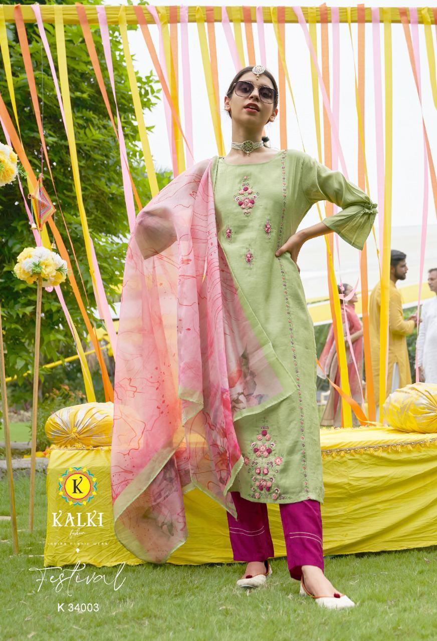 Kalki Festival Designer Festive Wear Silk Readymade Salwar Catalog