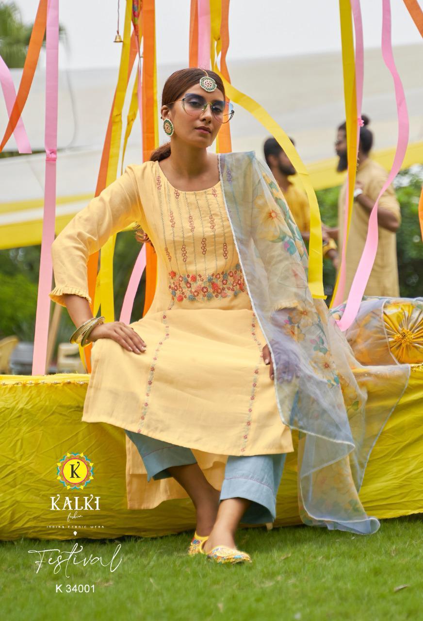 Kalki Festival Designer Festive Wear Silk Readymade Salwar Catalog