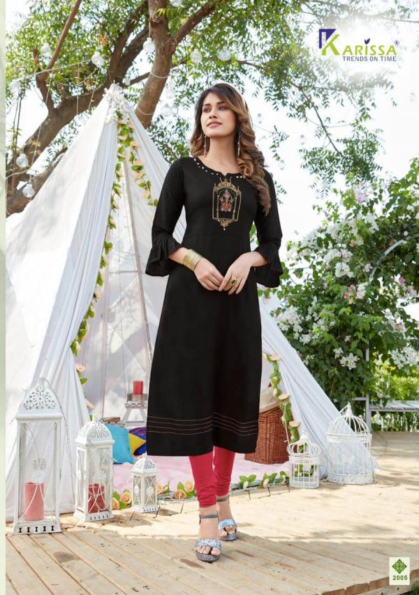 Karissa Kasturi Vol 2 Rayon Designer Hand Work Kurti Catalog