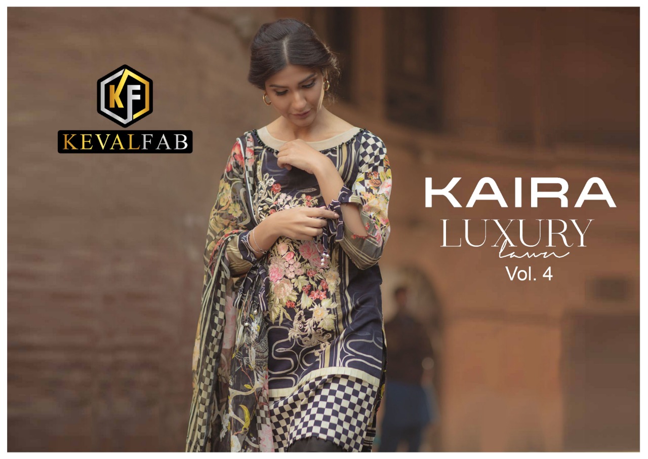 Keval Fab Kaira Luxury  Vol 4  Exclusive  Karachi Cotton Catalog