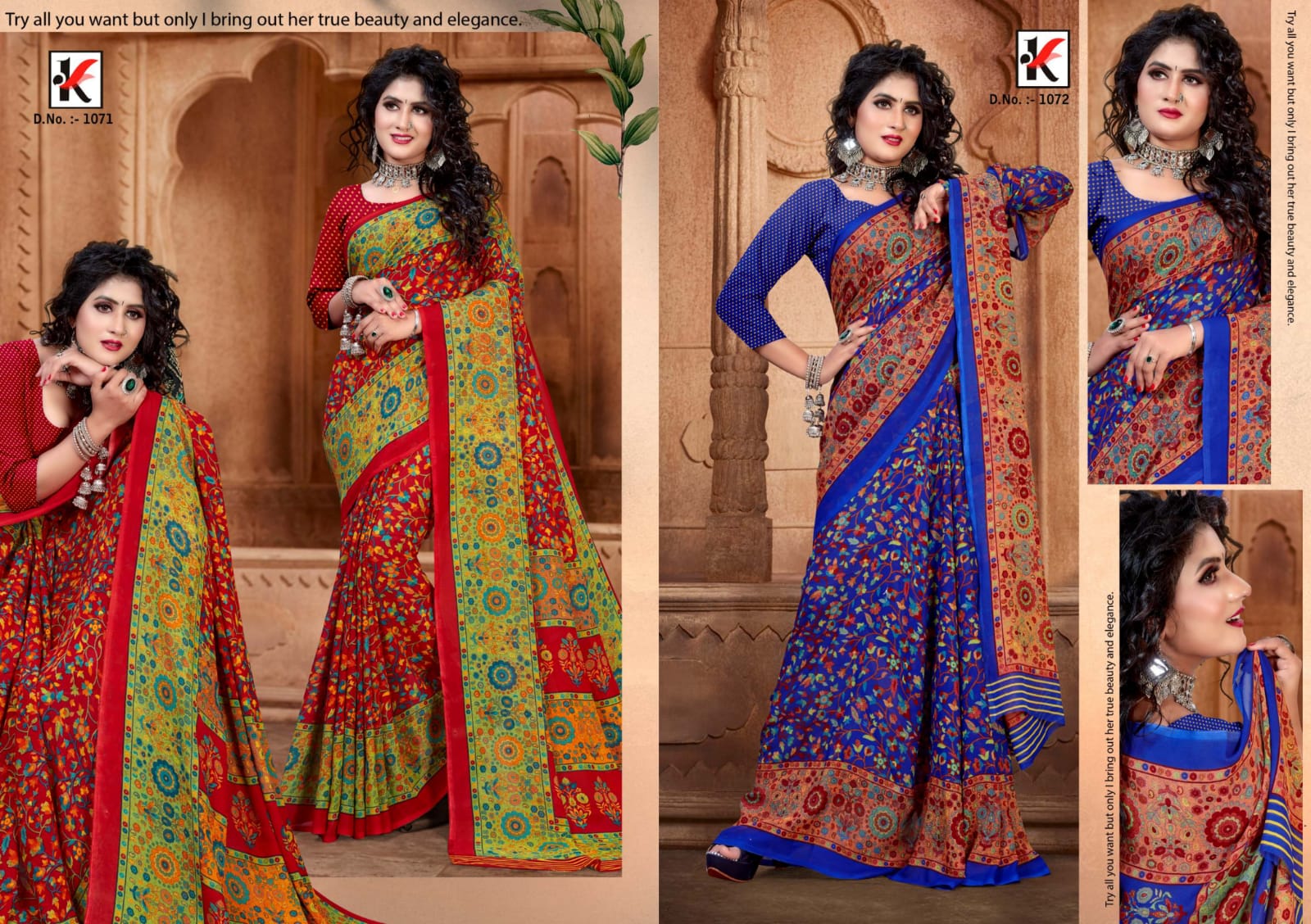 Kodas Garam Chai 101 Rennial Printed Sarees  Catalog