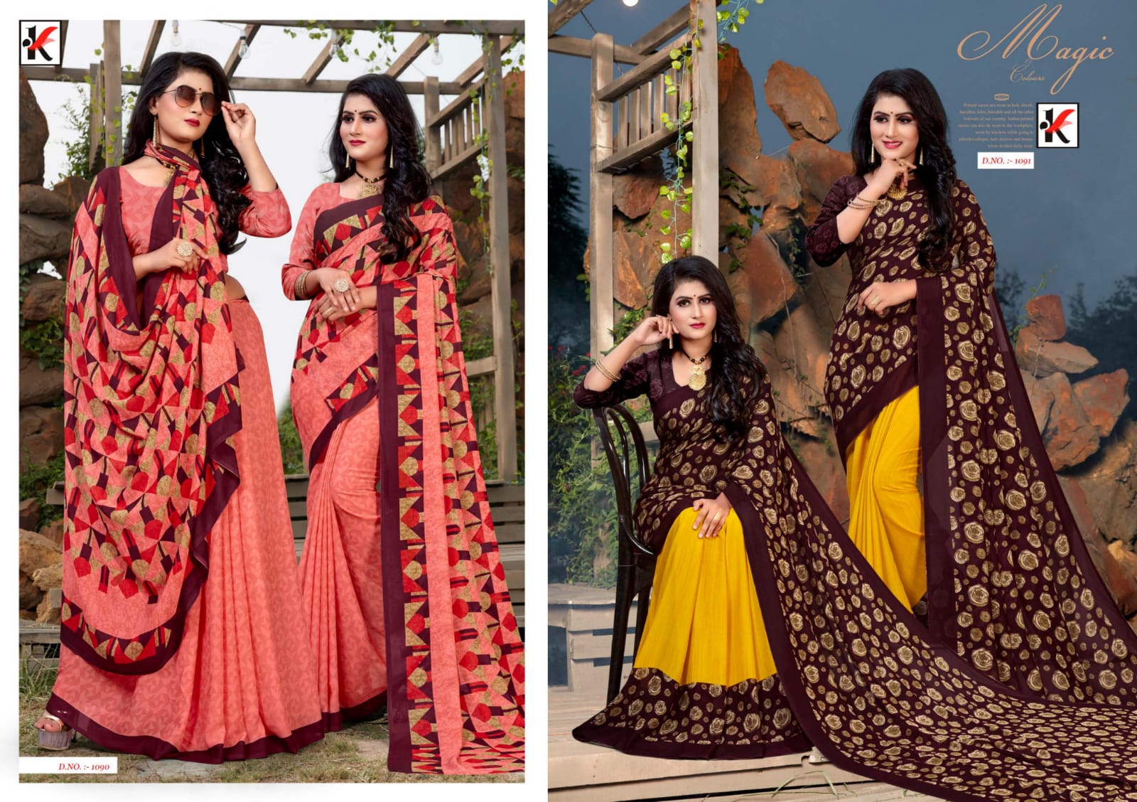 Kodas Jackpot 92 Designer Printed Casual Saree Catalog