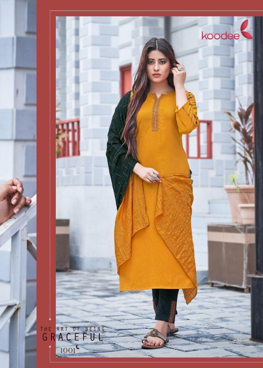 Koodee Saheli Vol  9 Designer Viscose Embroidery Ready Made Salwar Suits Catalog