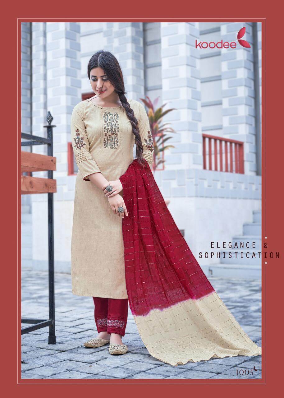 Koodee Saheli Vol  9 Designer Viscose Embroidery Ready Made Salwar Suits Catalog