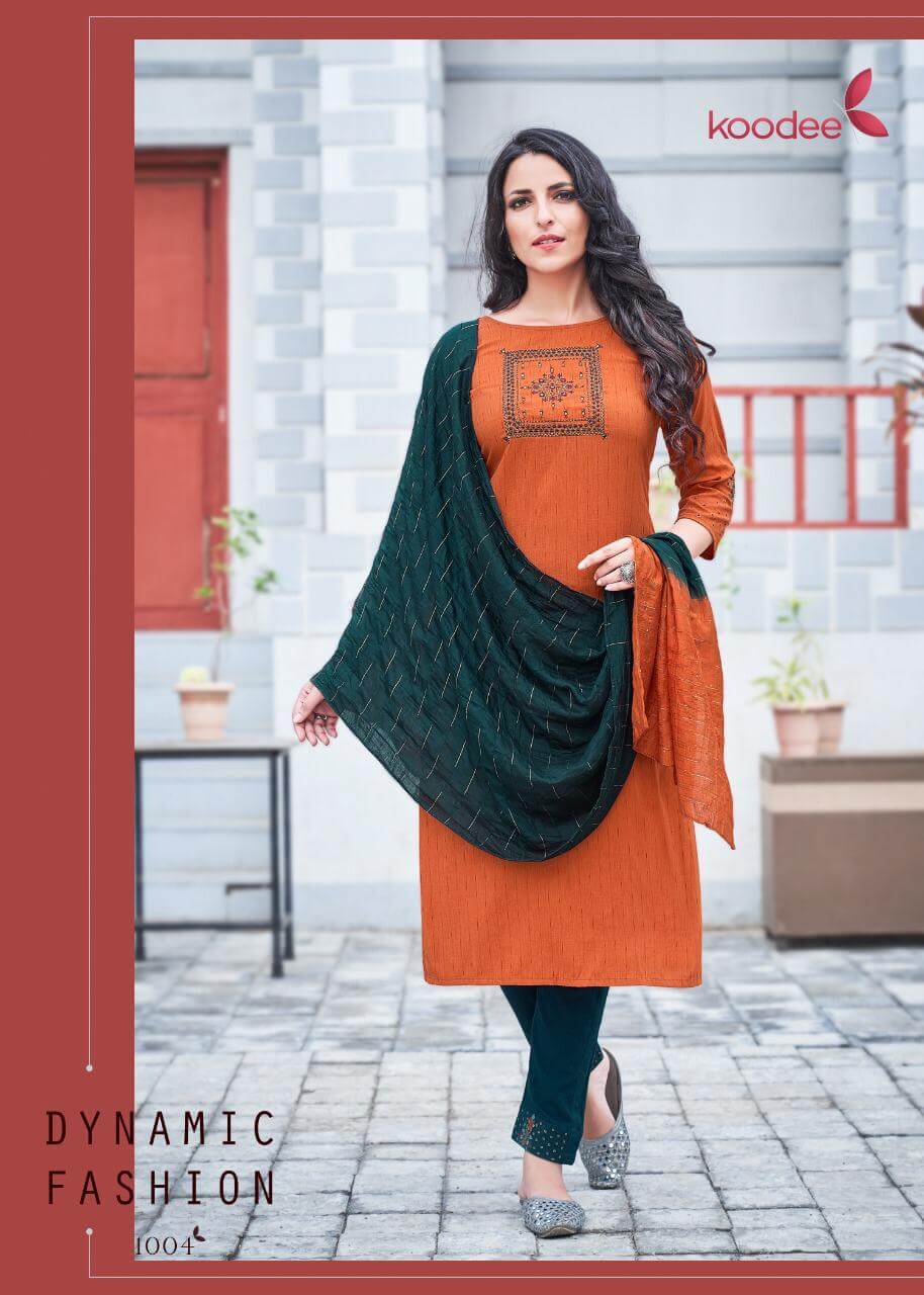 Koodee Saheli Vol  9 Designer Viscose Embroidery Ready Made Salwar Suits Catalog