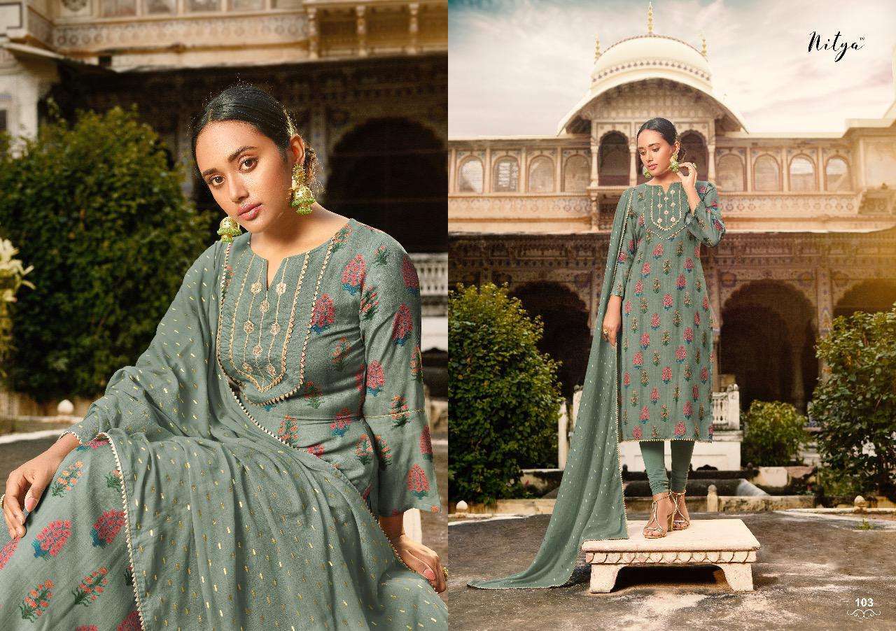Lt Nitya  Jarokha  Dress Materials - Buy Dress Materials For Ladies Online In India