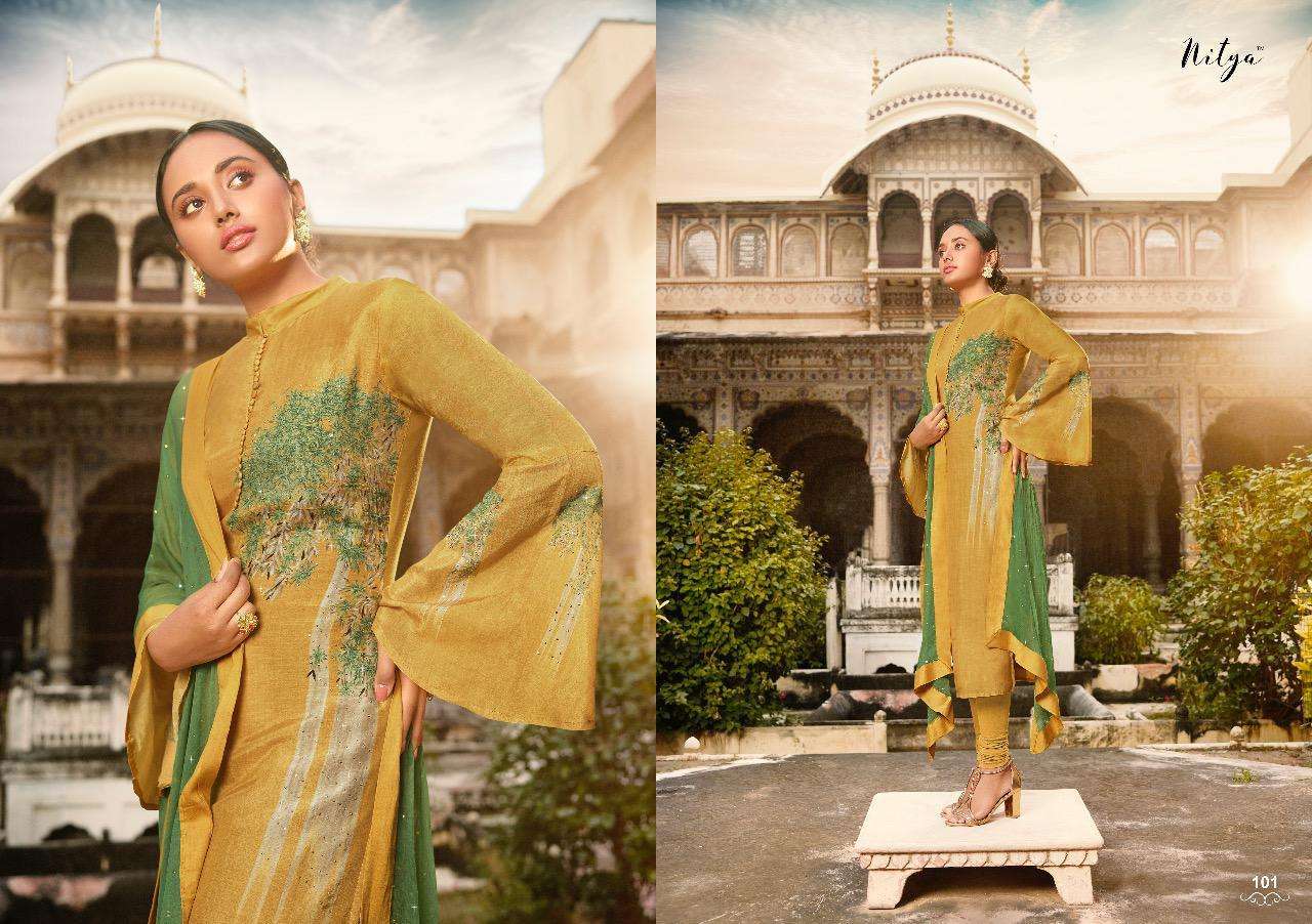 Lt Nitya  Jarokha  Dress Materials - Buy Dress Materials For Ladies Online In India