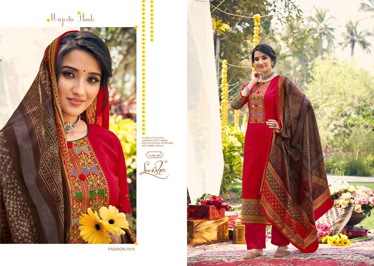 Levisha Parnika Exclusive Bandhej Designer Dress Material Catalog