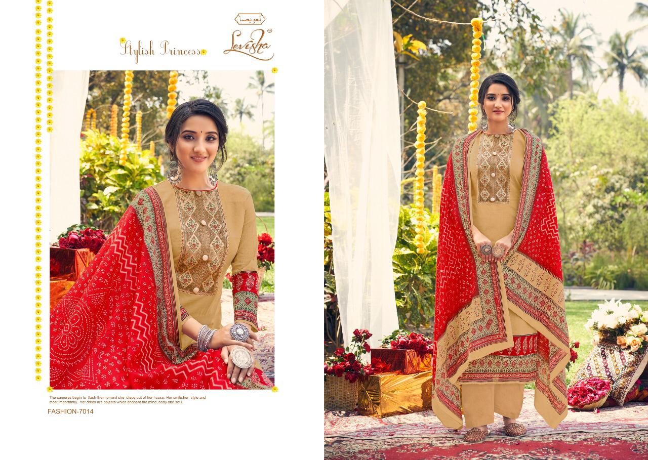 Levisha Parnika Exclusive Bandhej Designer Dress Material Catalog