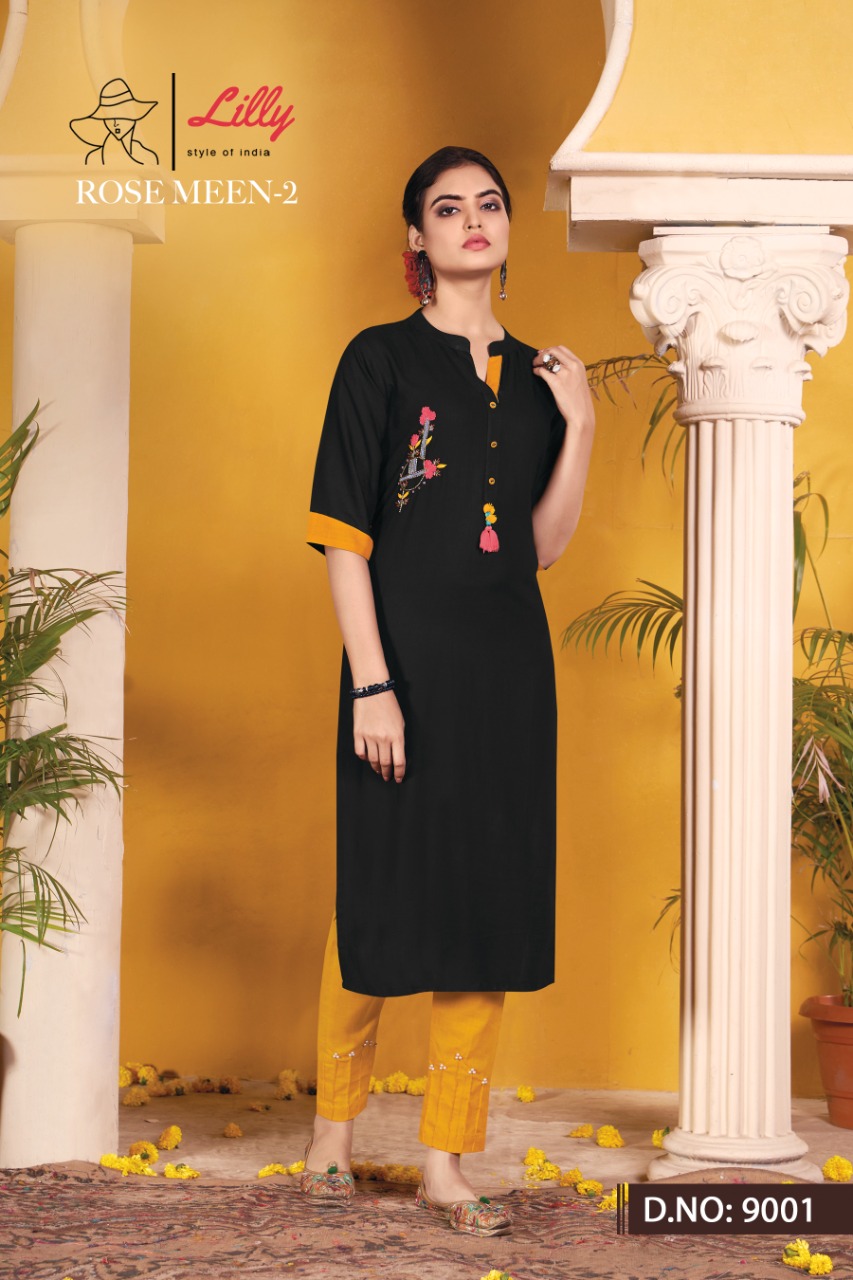 Lilly Rose Meen Vol 2 Fancy Kurti With Bottom Catalog