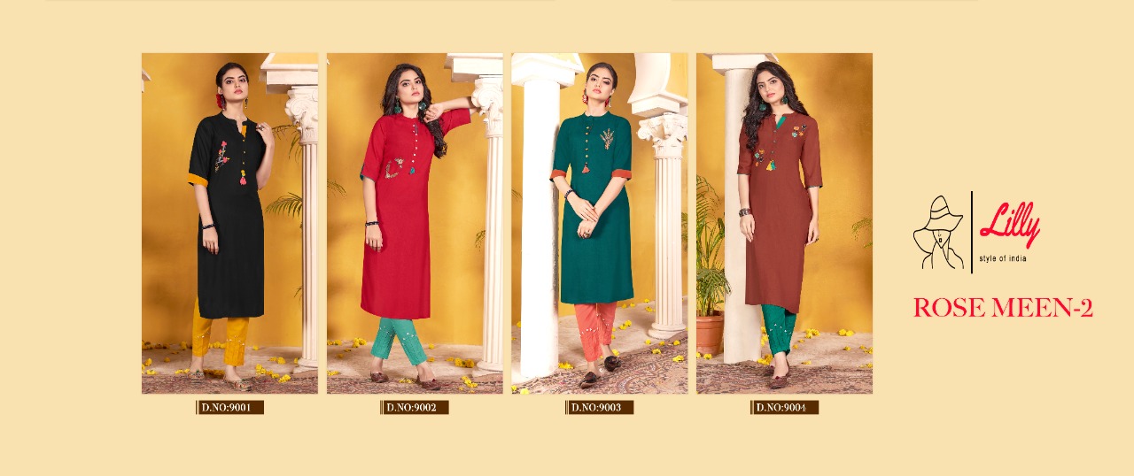 Lilly Rose Meen Vol 2 Fancy Kurti With Bottom Catalog