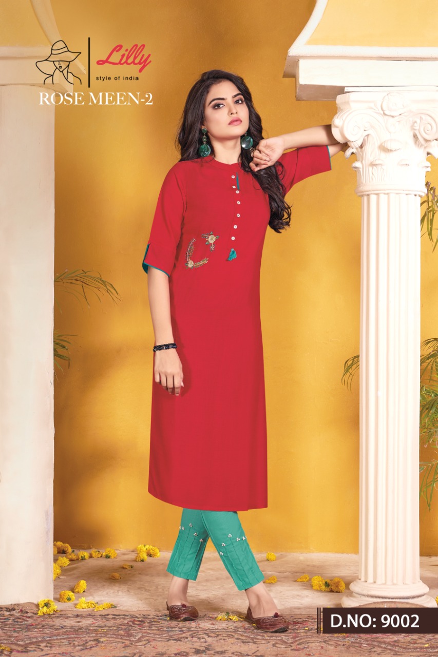 Lilly Rose Meen Vol 2 Fancy Kurti With Bottom Catalog