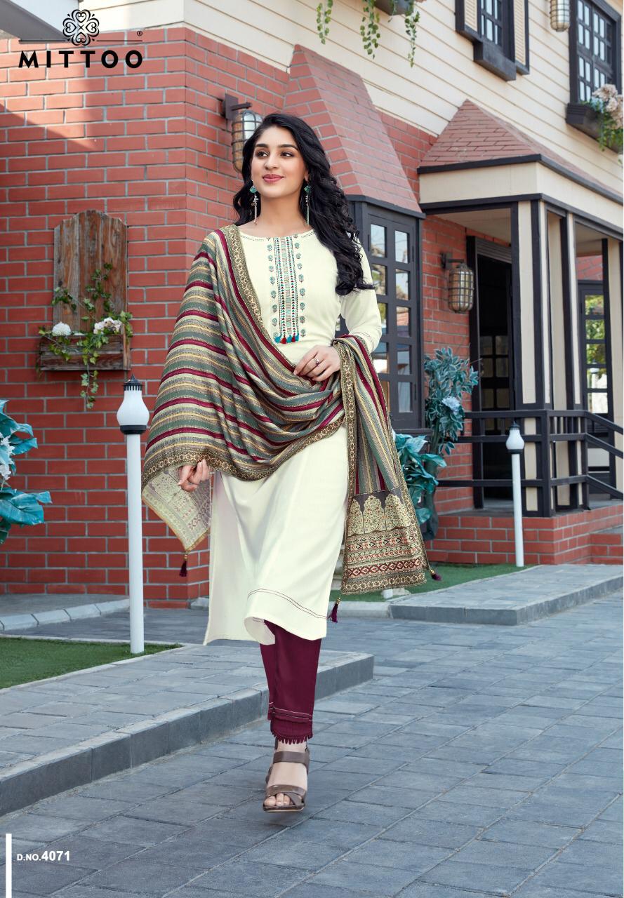 Mittoo Mahendi Vol 2  Kurti With Fancy Bottom And Dupatta Kurti Wholesale Rate