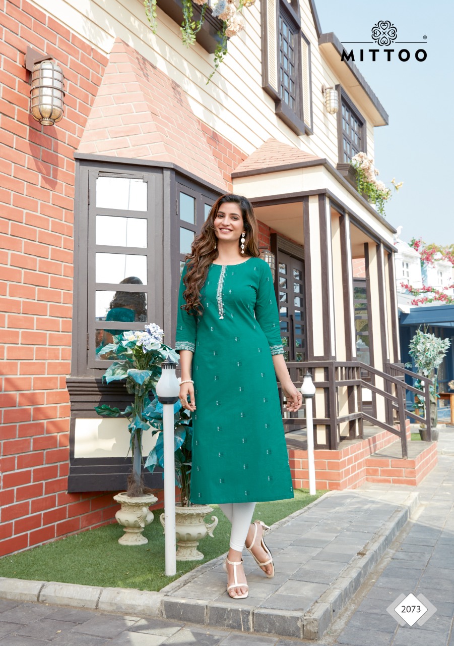 Mittoo Sumera Fancy Cotton Embroidery Kurti Catalog
