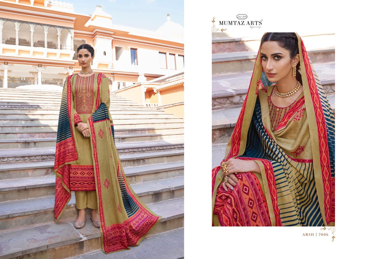 Mumtaz Arts Arsh Ethnic Wear Designer Wear Dress Material Catalog