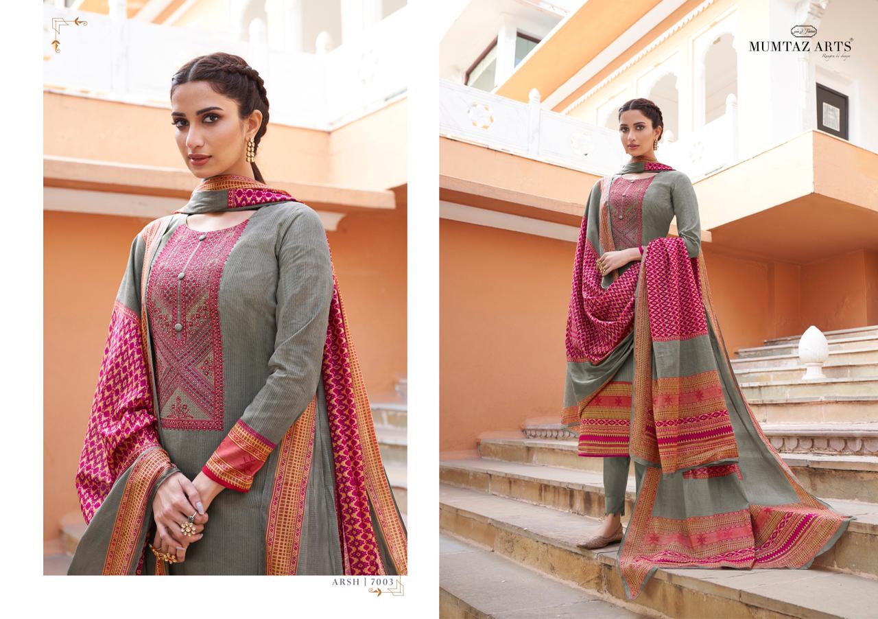 Mumtaz Arts Arsh Ethnic Wear Designer Wear Dress Material Catalog