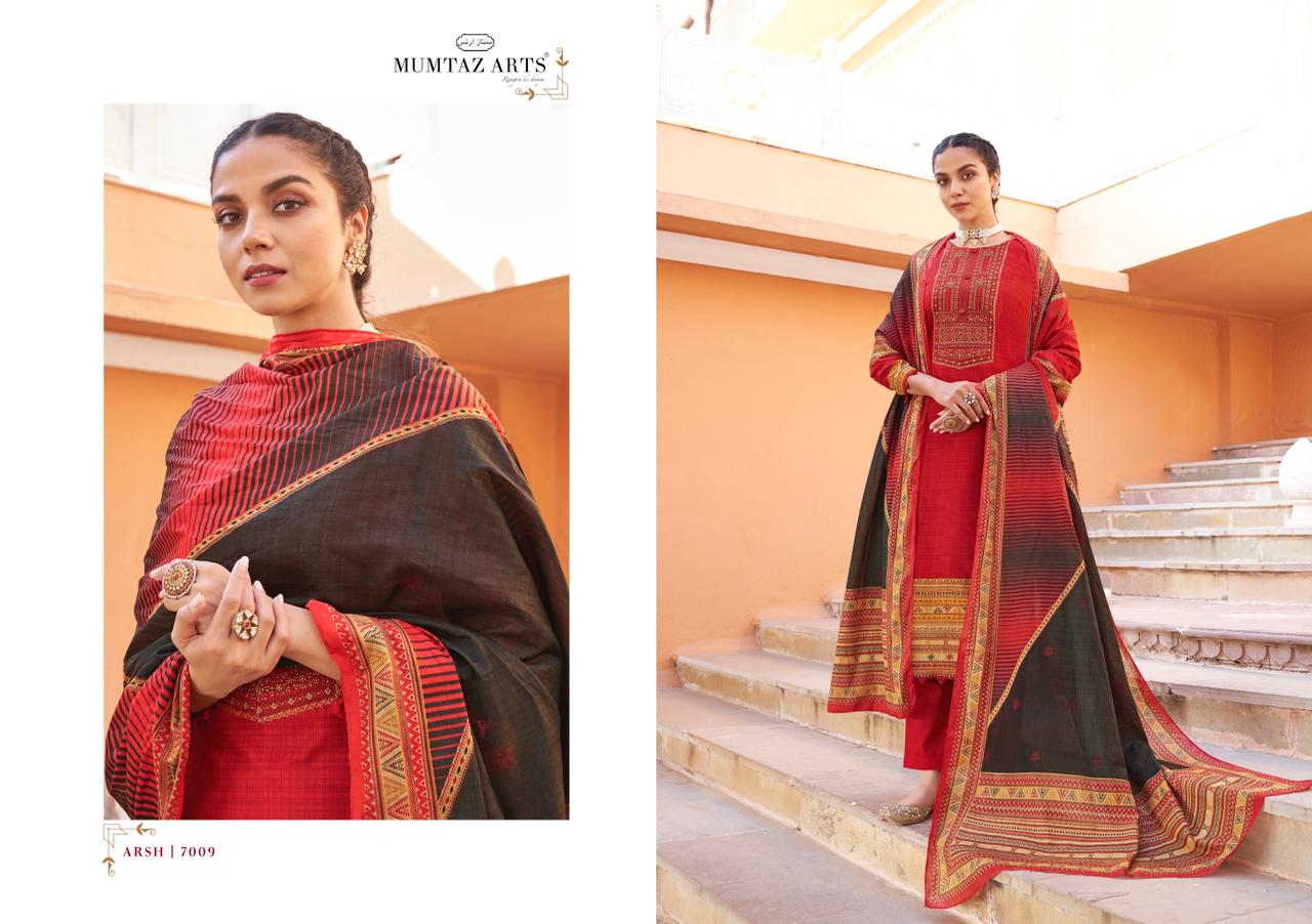 Mumtaz Arts Arsh Ethnic Wear Designer Wear Dress Material Catalog