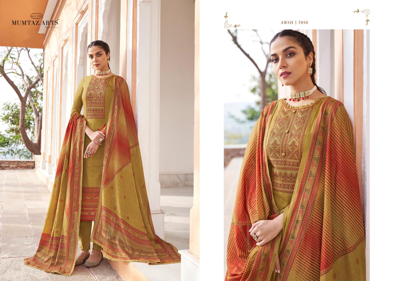 Mumtaz Arts Arsh Ethnic Wear Designer Wear Dress Material Catalog