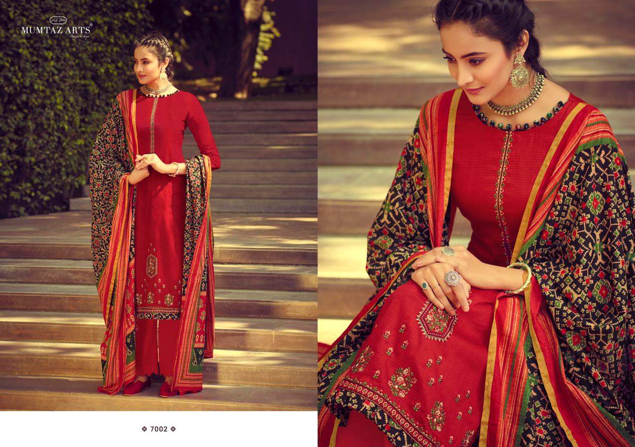 Mumtaz Arts Ikkat Patola  Jam Cotton Suit Material In Surat