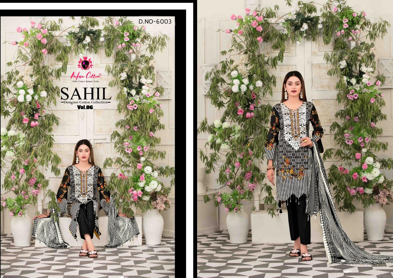 Nafisa Sahil Vol 6 Cotton Karachi Dress Materials  Catalog