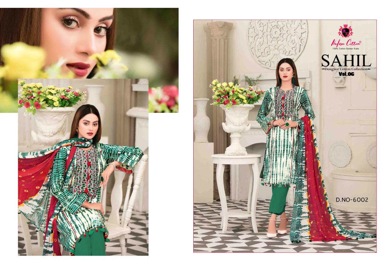 Nafisa Sahil Vol 6 Cotton Karachi Dress Materials  Catalog
