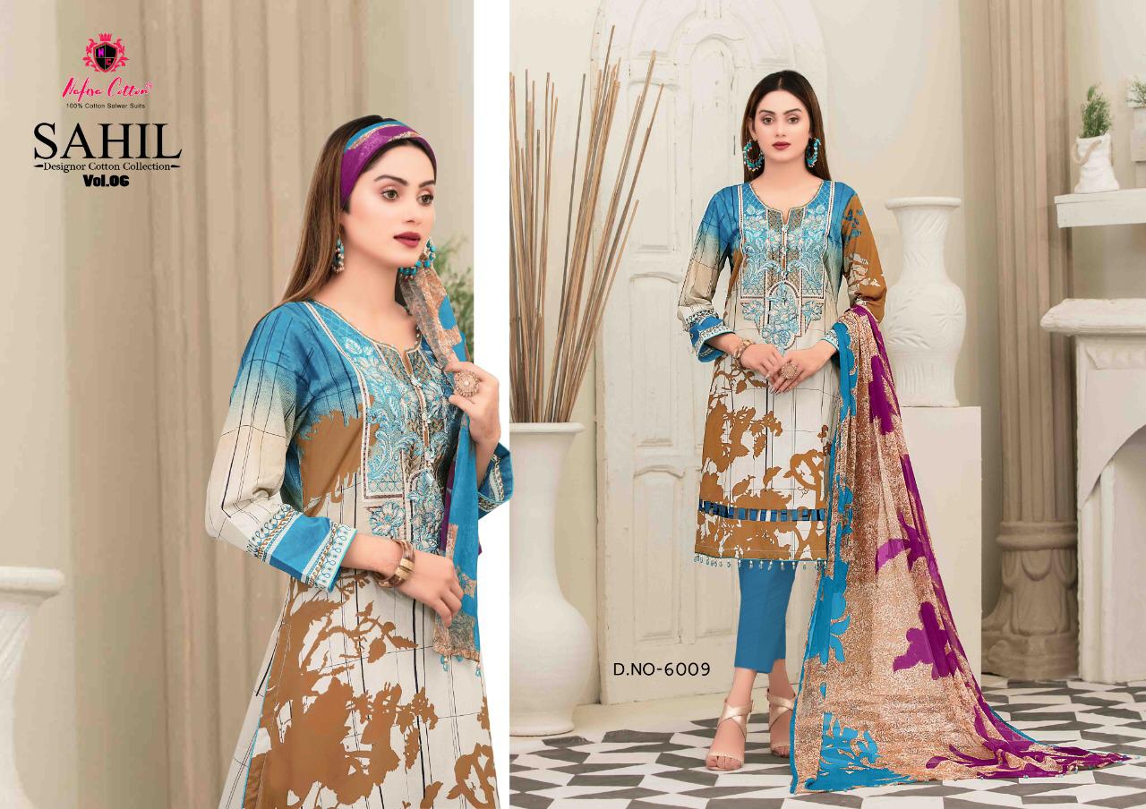 Nafisa Sahil Vol 6 Cotton Karachi Dress Materials  Catalog