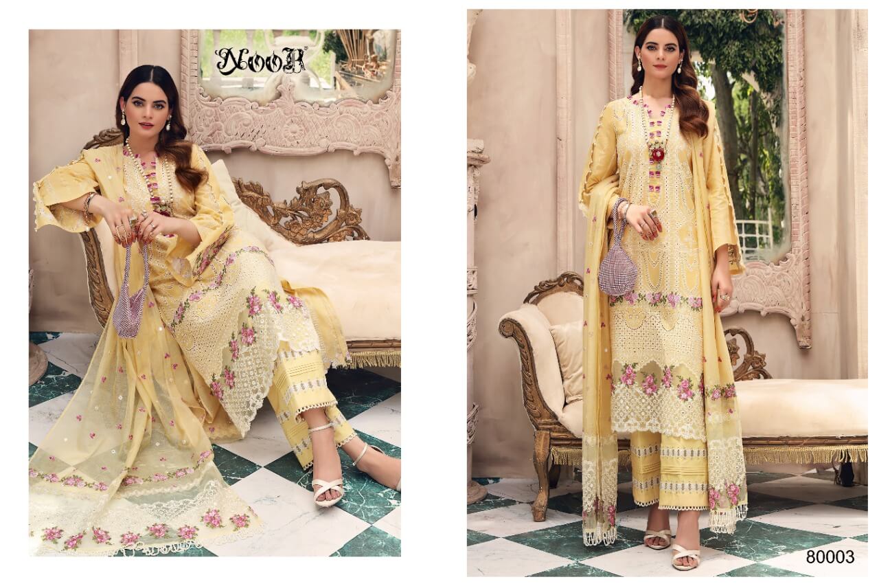 Noor Adan Libas Cotton Fancy Embroidery Pakistani Salwar Catalog
