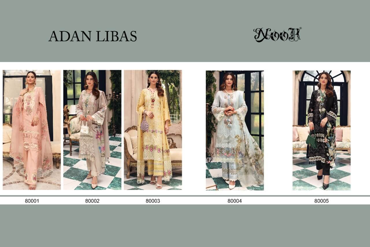 Noor Adan Libas Cotton Fancy Embroidery Pakistani Salwar Catalog