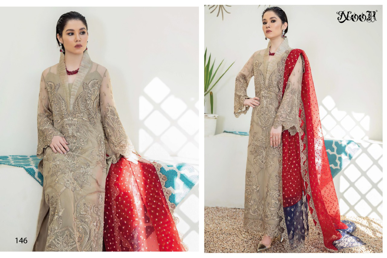Noor Poshak Georgette Wear Heavy Embroidery Pakistani Salwar Kameez   Catalog