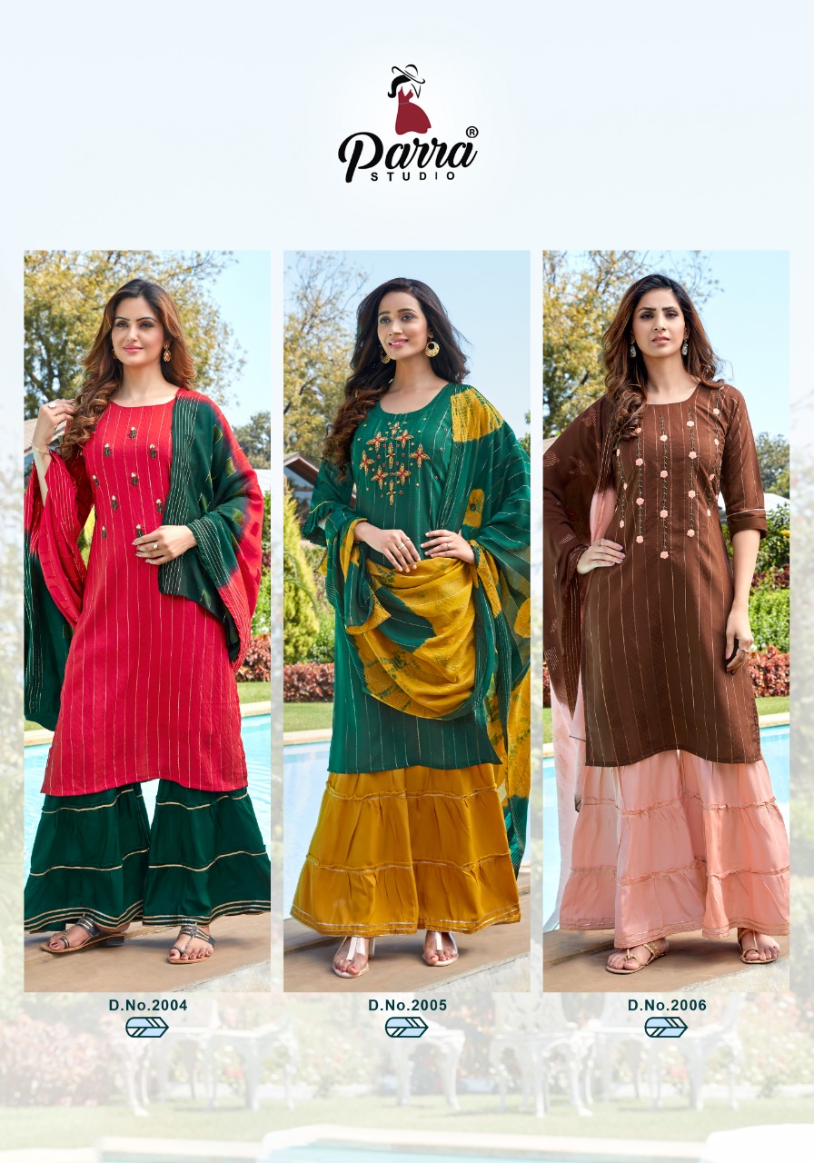 Parra Studio  Raghini Vol 2 Designer Viscose Ready-made  Catalog