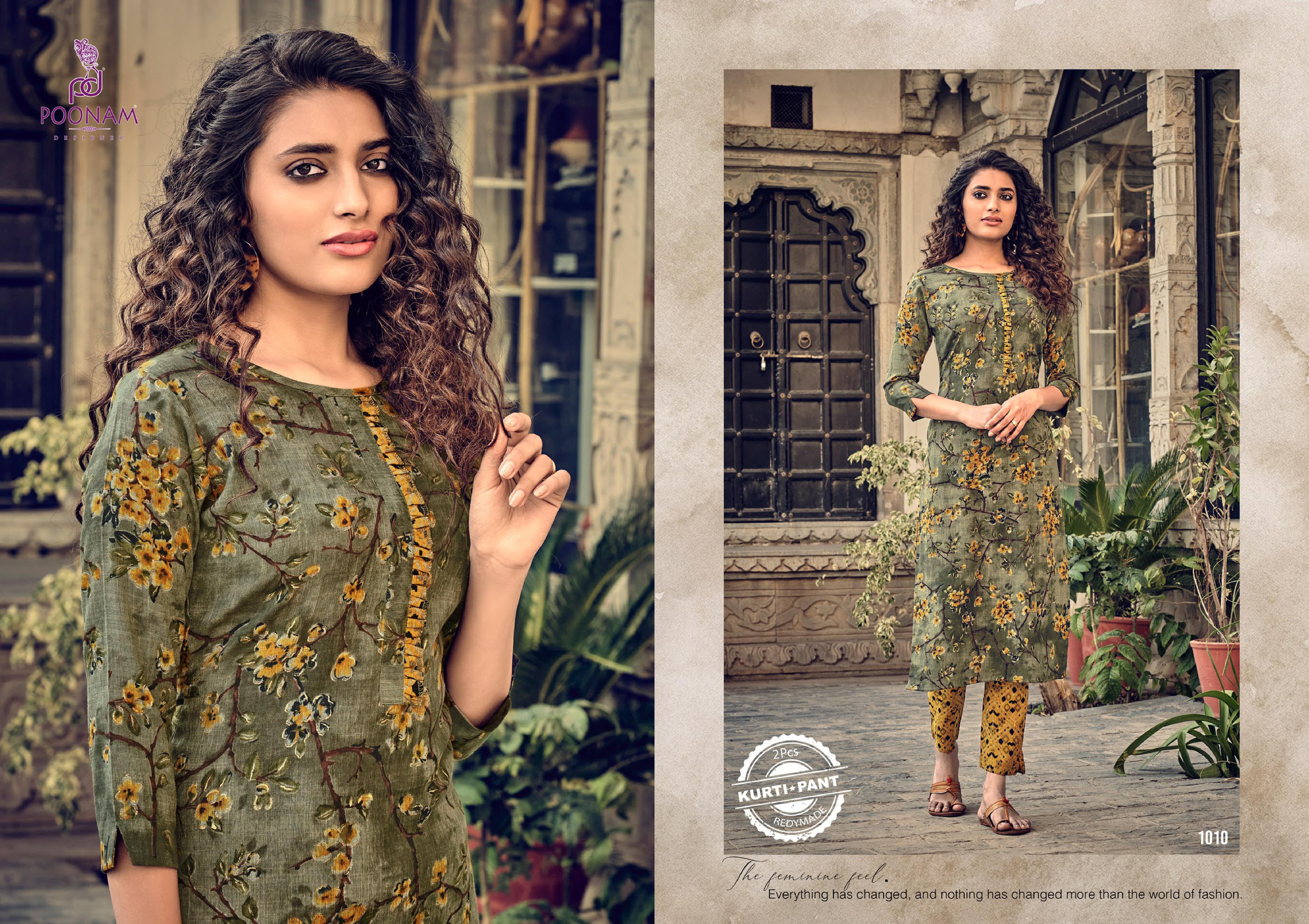 Poonam Aarna Rayon Designer Kurti With Bottom Catalog