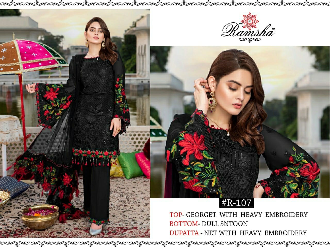 Ramsha R 107 Nx Festive Wear Pakistani Salwar Kameez Collection
