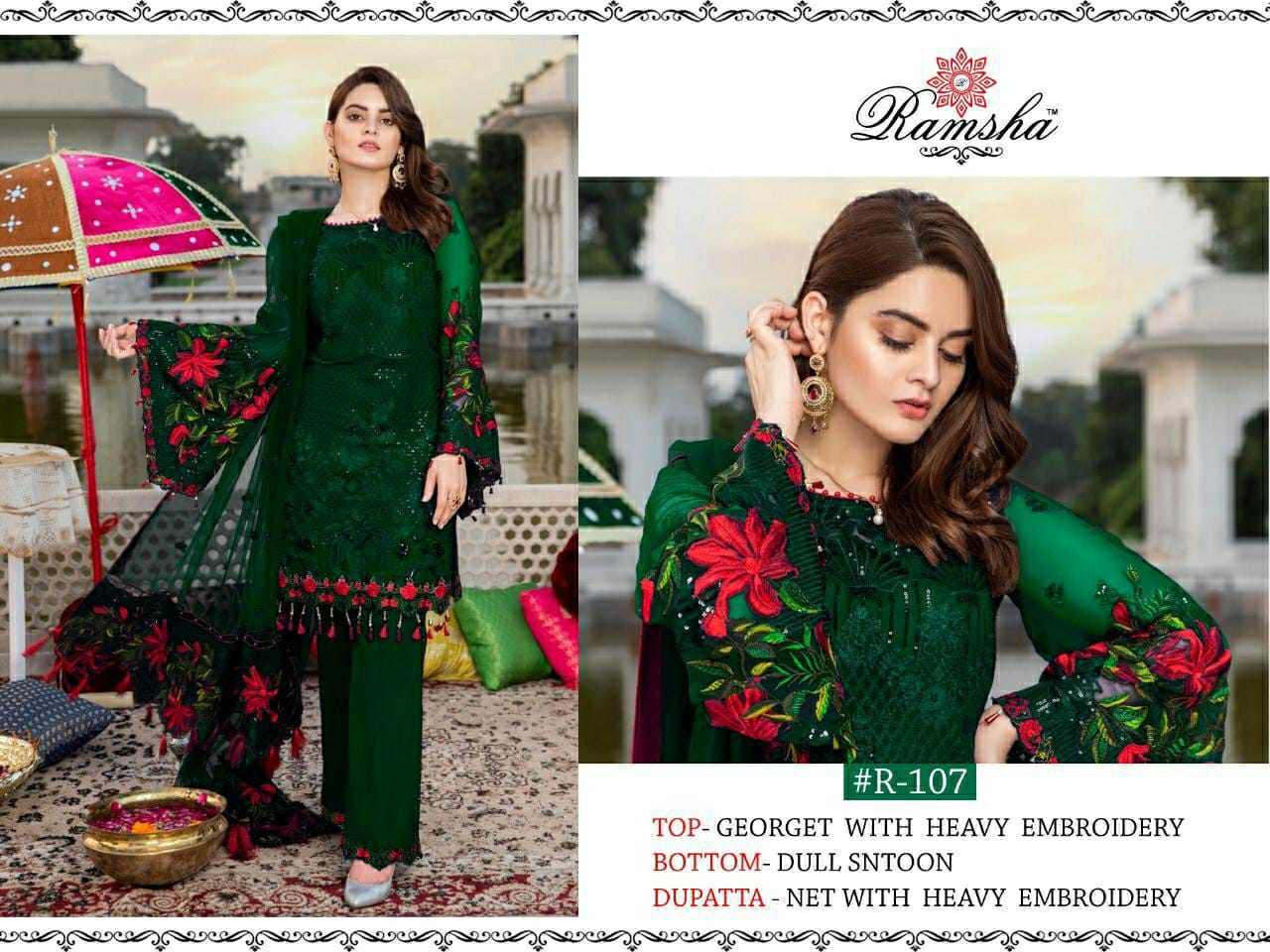 Ramsha R 107 Nx Festive Wear Pakistani Salwar Kameez Collection