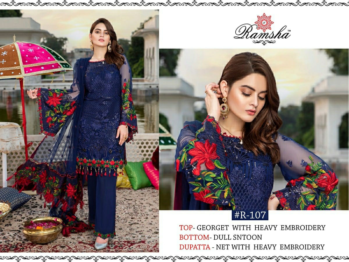 Ramsha R 107 Nx Festive Wear Pakistani Salwar Kameez Collection
