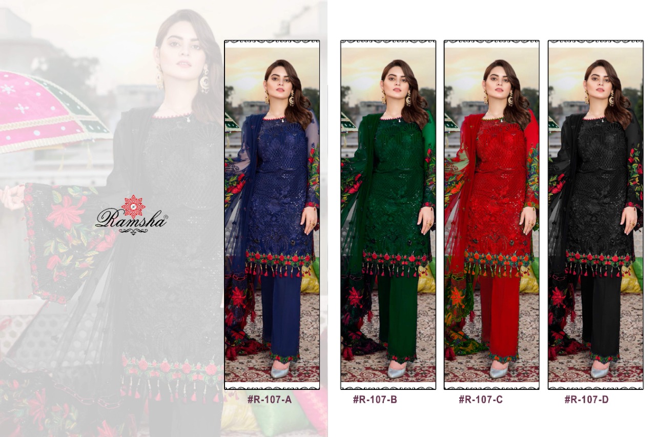 Ramsha R 107 Nx Festive Wear Pakistani Salwar Kameez Collection