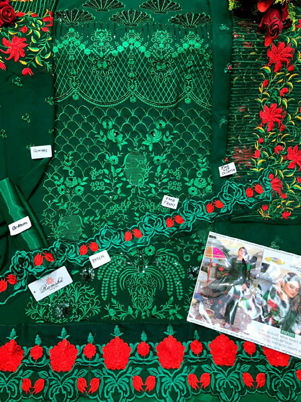 Ramsha R 107 Nx Festive Wear Pakistani Salwar Kameez Collection