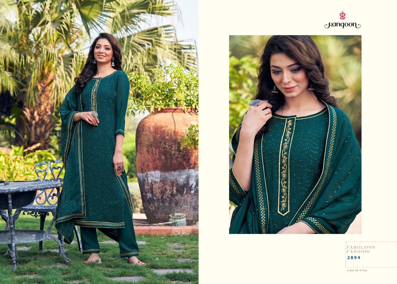 Rangoon Golden Touch Designer Cotton Ethnic Wear Salwar Suits  Catalog