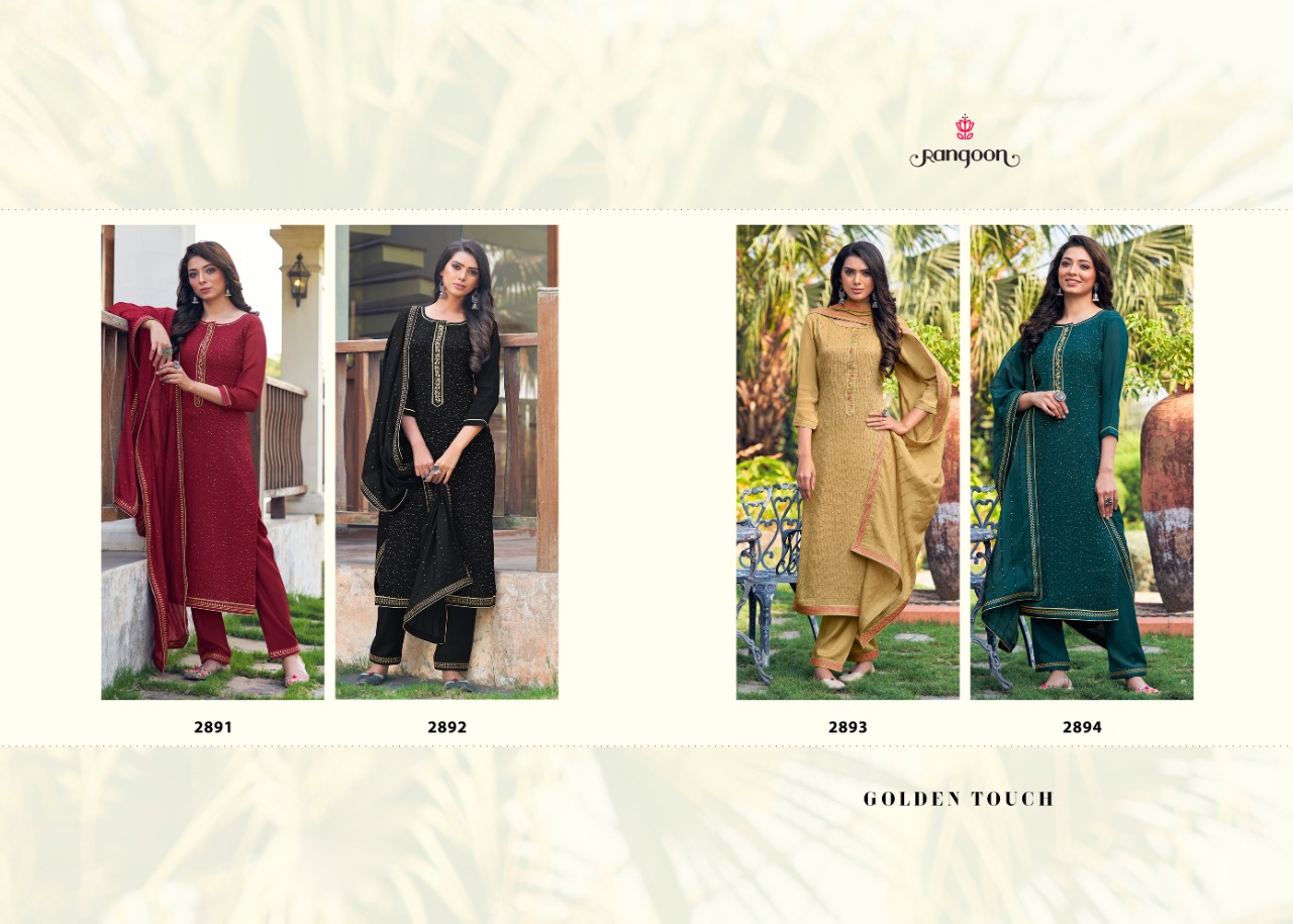 Rangoon Golden Touch Designer Cotton Ethnic Wear Salwar Suits  Catalog